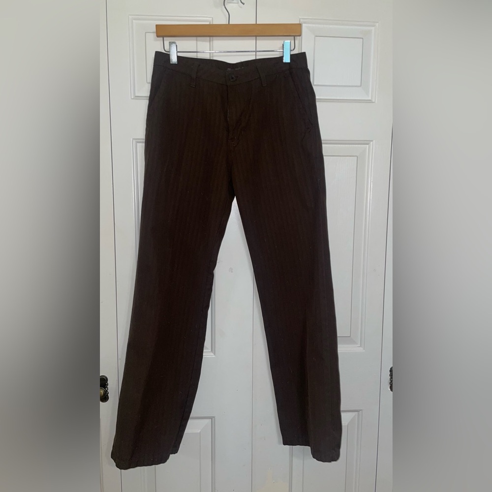 Vintage Brown Pinstripe Transnine Pants